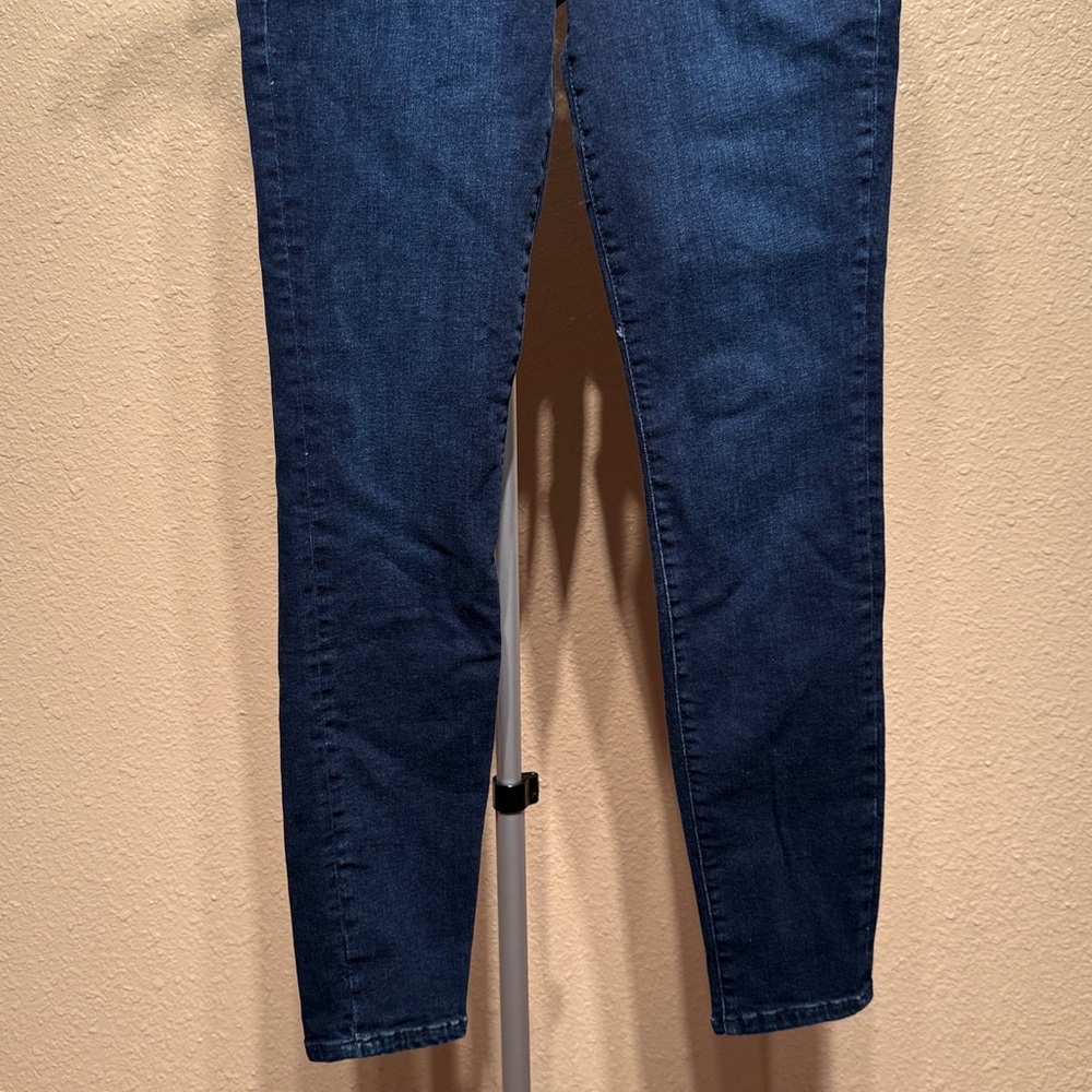 Women’s size 6/28 dark blue denim skinny stretch jeans retail $99 mid rise - Picture 4 of 11